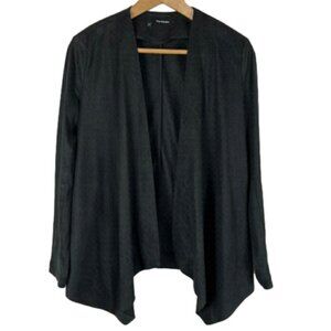 The Kooples Open Faux Suede Cardigan Jacket size EU 34 black